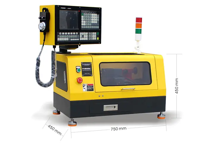 Torno CNC de banco Yornew CK140